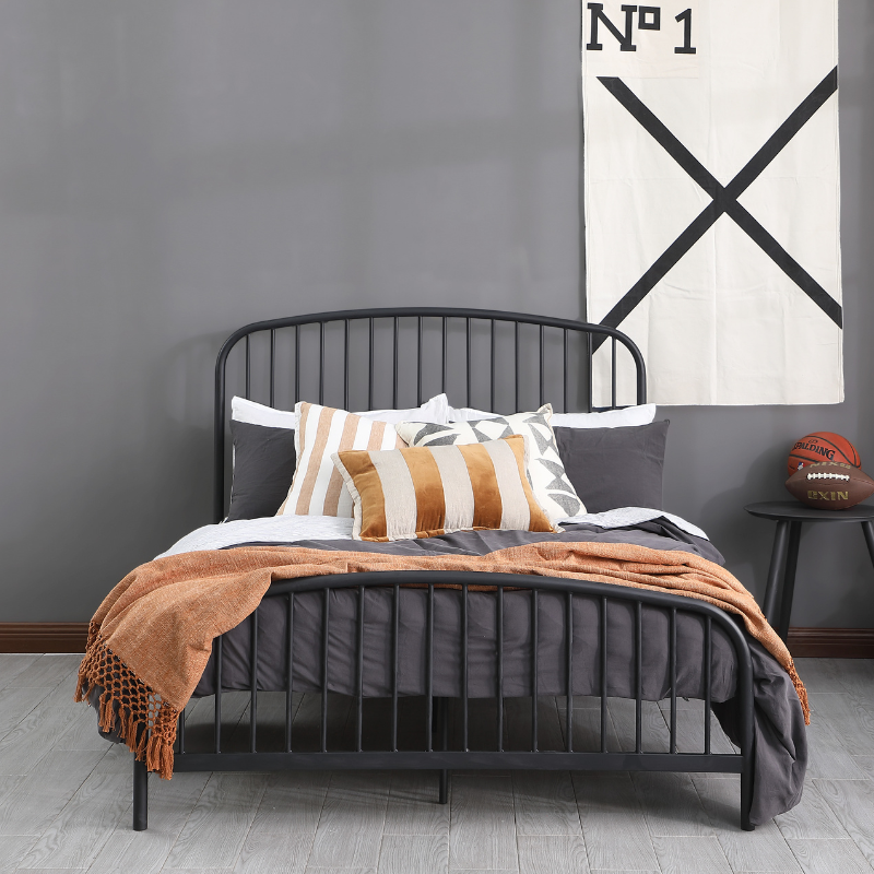 Lullaby Double Bed - Matte Black