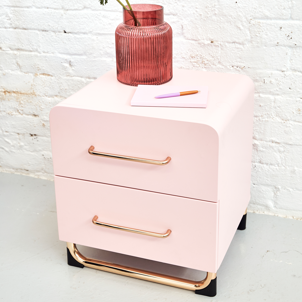 Estelle Side Table - Blush Pink