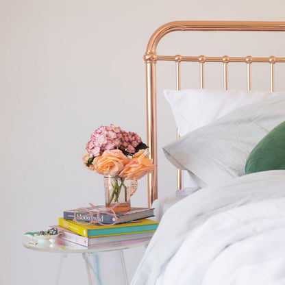 Incy Interiors Eden King Single Bed - Rose Gold