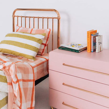 Incy Interiors Eden King Single Bed - Rose Gold