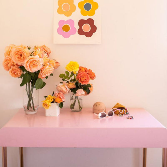 Incy Interiors Estelle Desk - Blush Pink