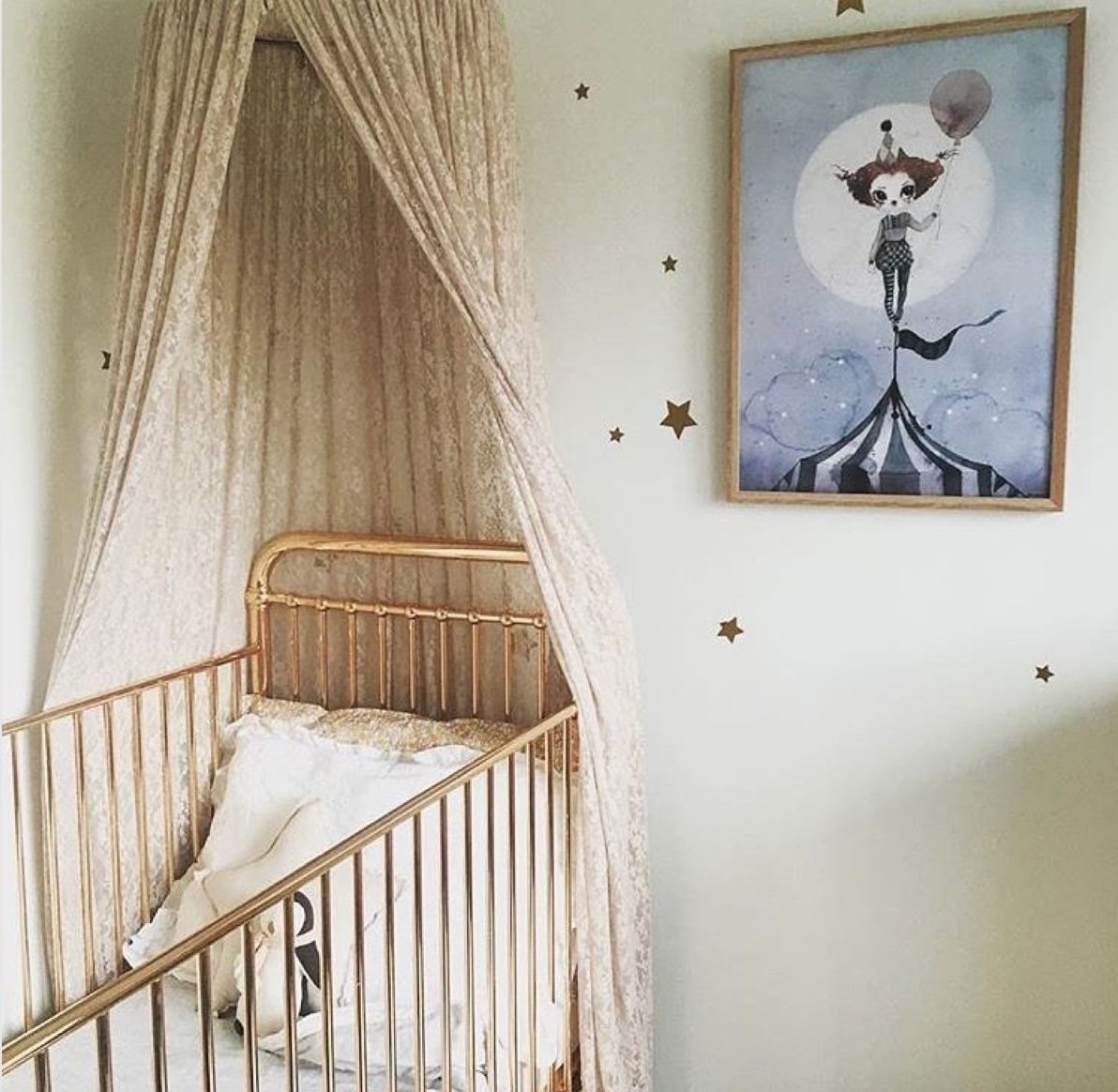 incy rose gold cot