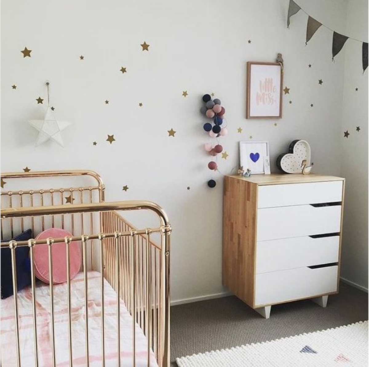 single bed in nursery